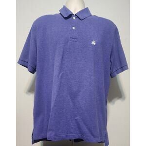 Brooks Brothers 1818 Regent Polo Short Sleeve Shirt Size Large Purple